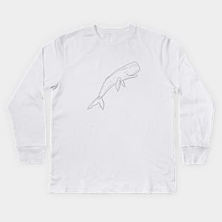 Sperm Whale 4 Kids Long Sleeve T-Shirt